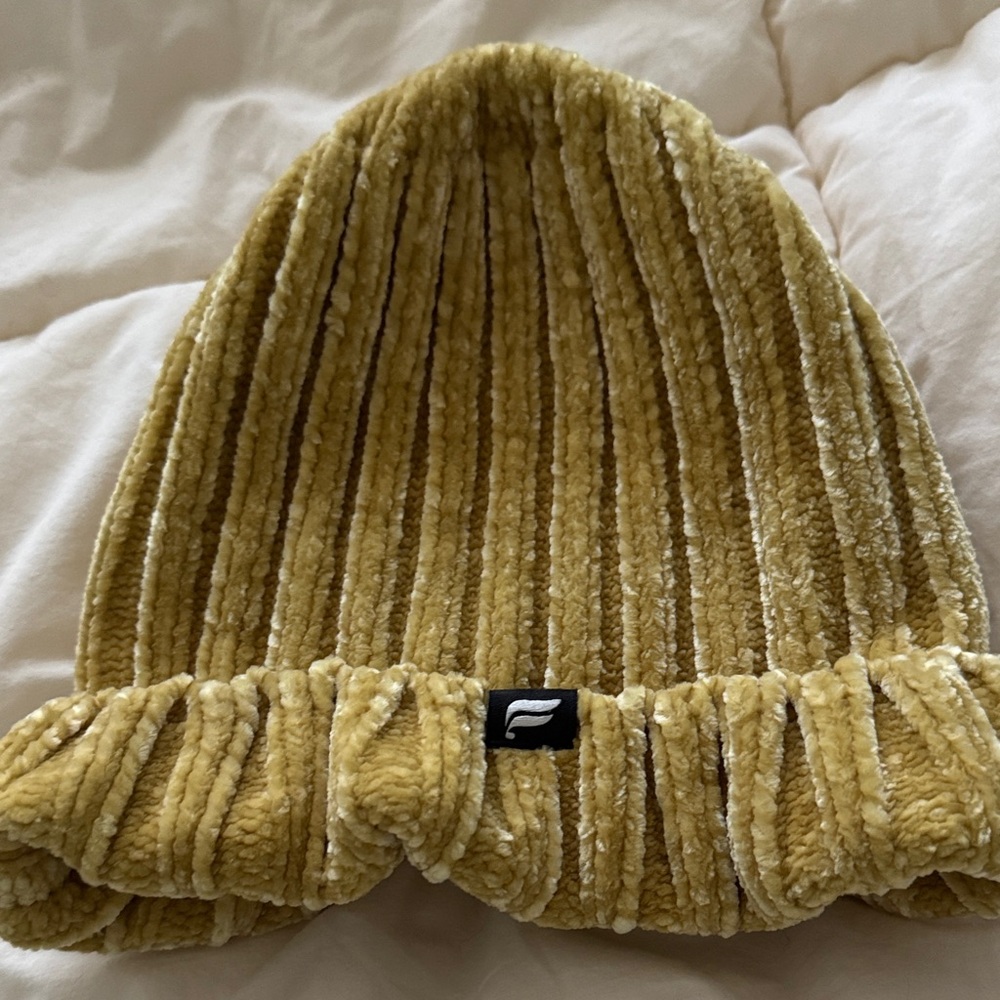 Fabletics Gold Ribbed Beanie